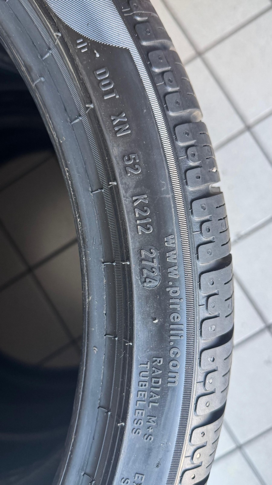 4 Pirelli Winter Tires (Doppio) 275/30R20 + 245/35R20 SUV, Without Label