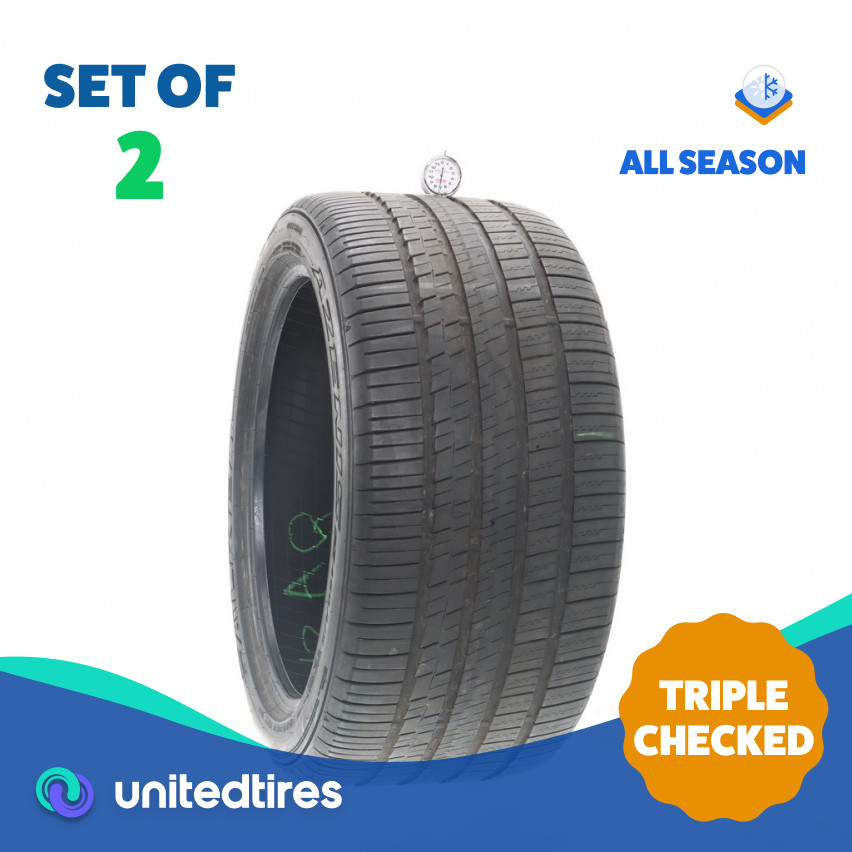 Set of (2) Used 315/35ZR20 Falken Azenis FK460 A/S 110Y – 7/32