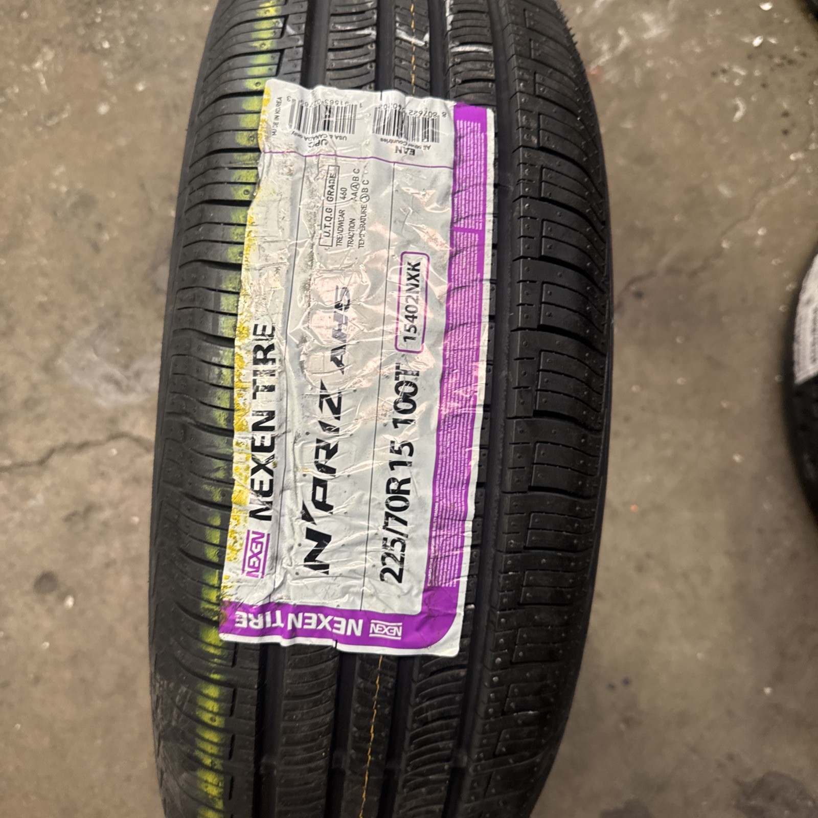 1 New Nexen N’PRIZ AH5 225/70R15 100T WW Tire