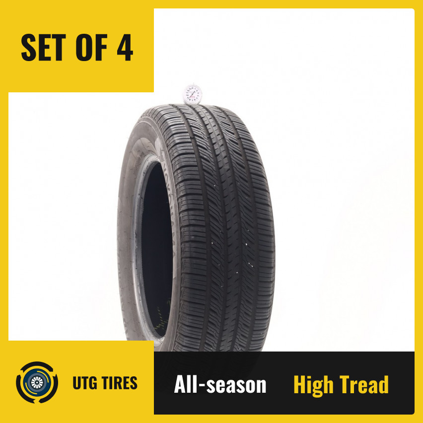 Set of (4) Used 225/65R17 Yokohama Avid Ascend LX 102H – 8.5-9.5/32
