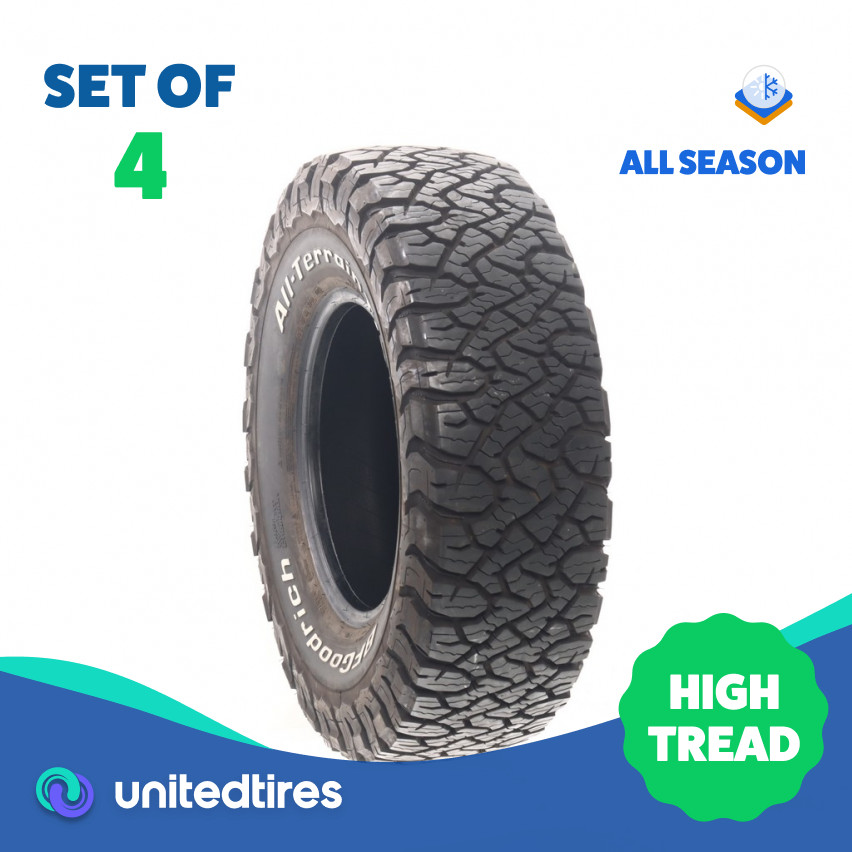 Set of (4) Used LT 265/75R16 BFGoodrich All-Terrain T/A KO3 – 14.5-15/32