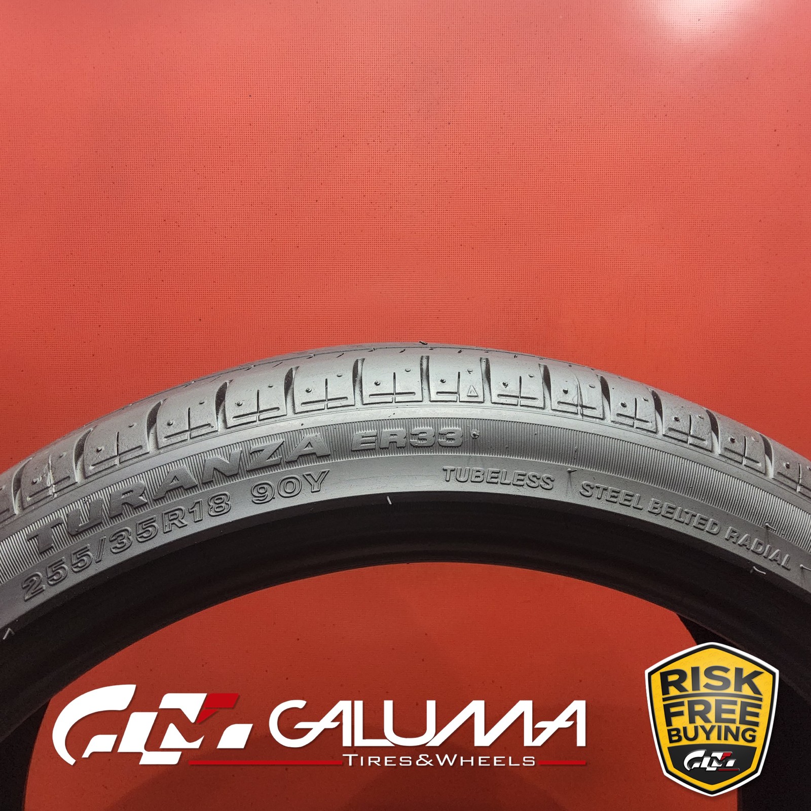 1 Tire Bridgestone Turanza ER33 255/35R18 255/35/18 2553518 No Repairs #96193