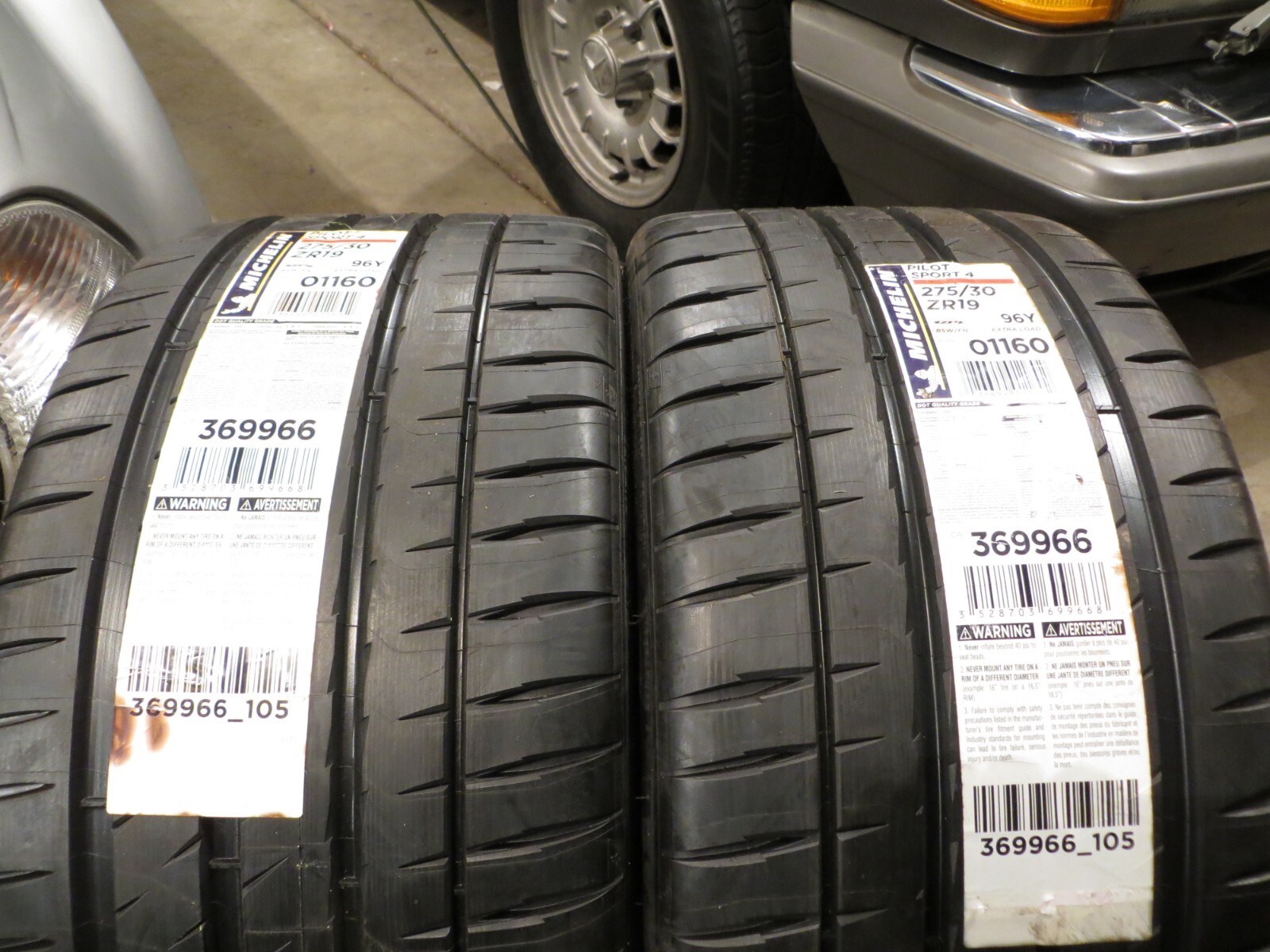 NEW 2 TWO MICHELIN PILOT SPORT 4 ZP 275/30ZR19 96Y XL FRANCE 275 30 19 2851