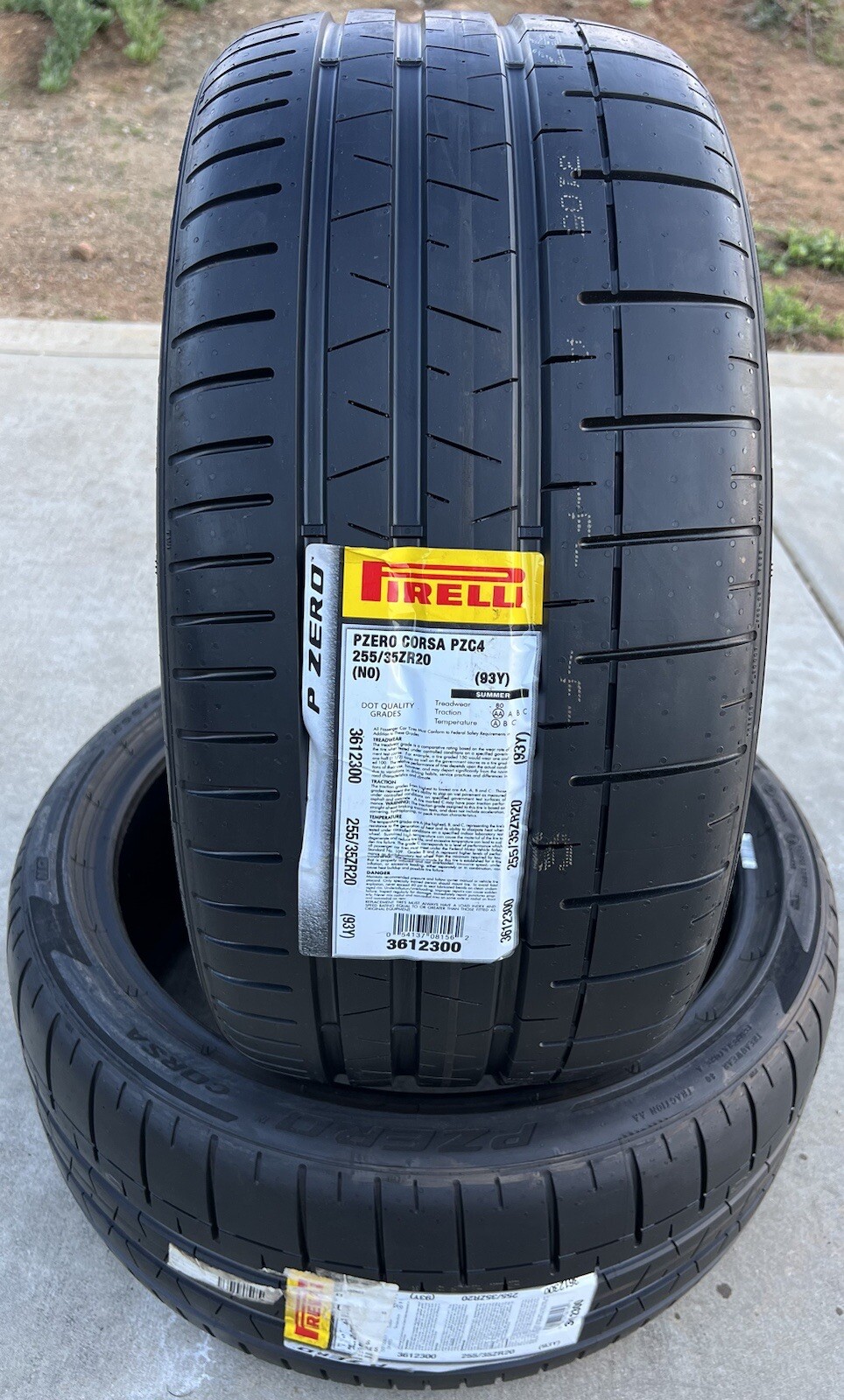 4X NEW Porsche 911 Tires Pirelli P Zero Corsa PZC4 2X 255/35ZR20 & 2X 315/30ZR21