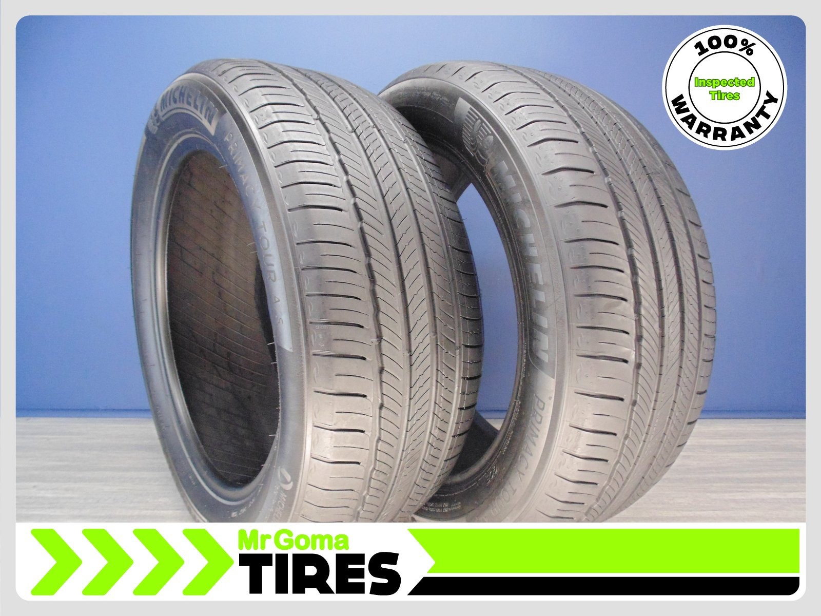 2 MICHELIN PRIMACY TOUR A/S GOE XL 235/55R19 USED TIRES 7.2/32 TREAD 2355519