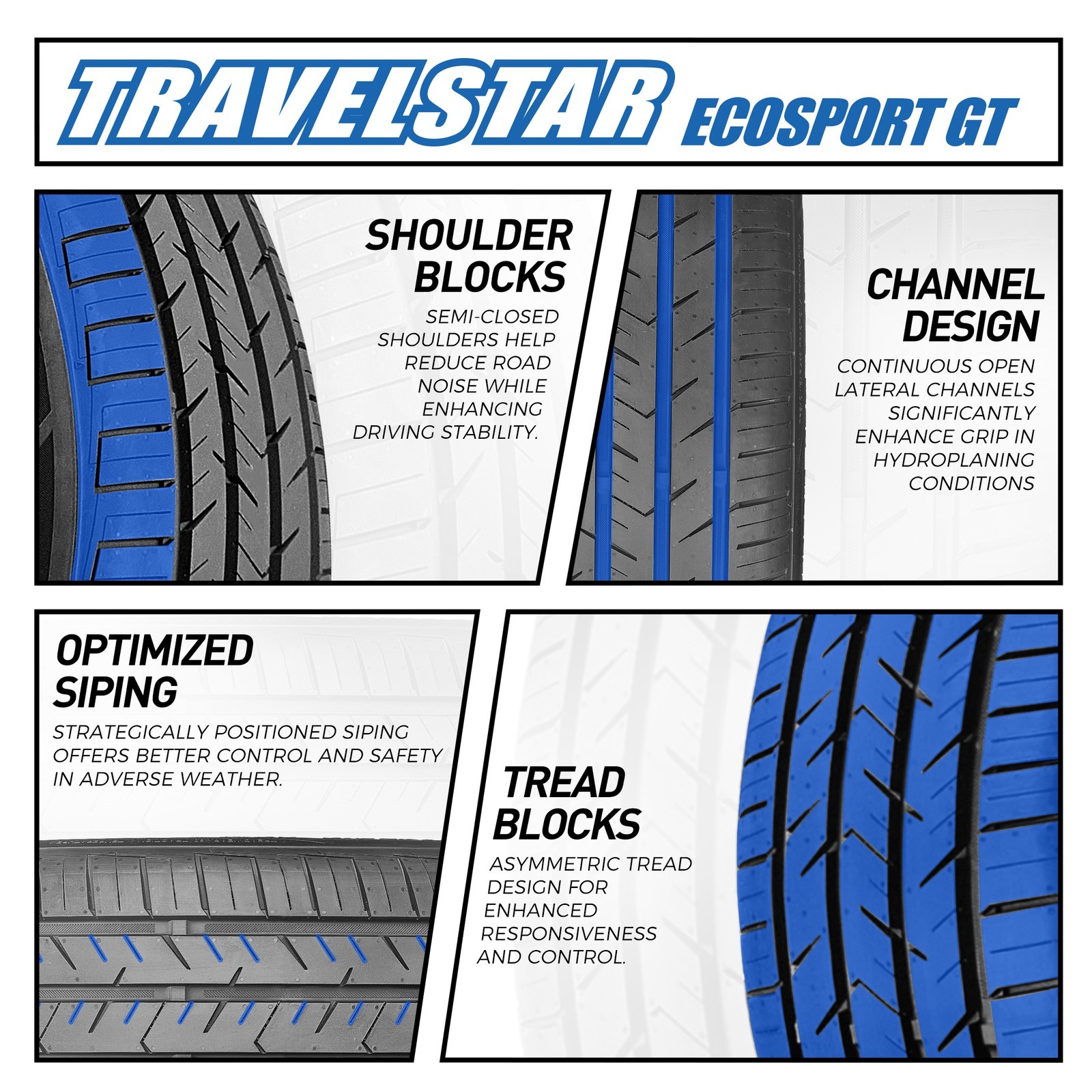 Travelstar Ecosport GT 255/30ZR26 99W XL Ultra High-Performance Passenger Tire
