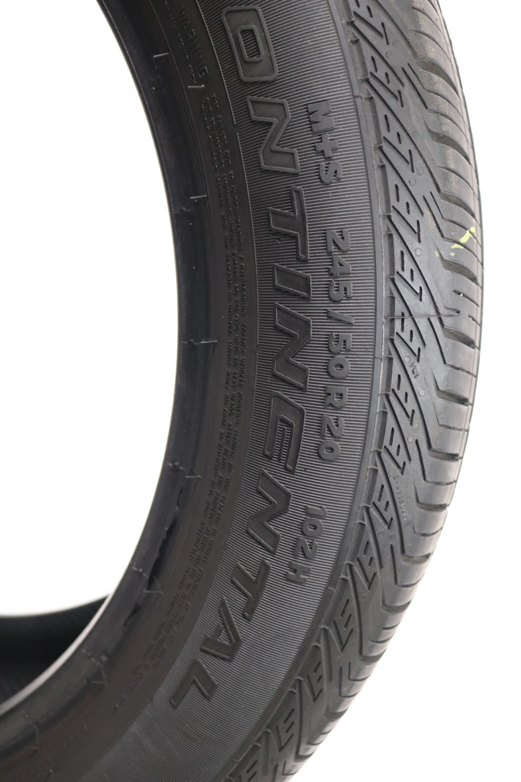 Set of 4 Used 245/50R20 Continental CrossContact LX Sport – 102H – 8-8.5/32