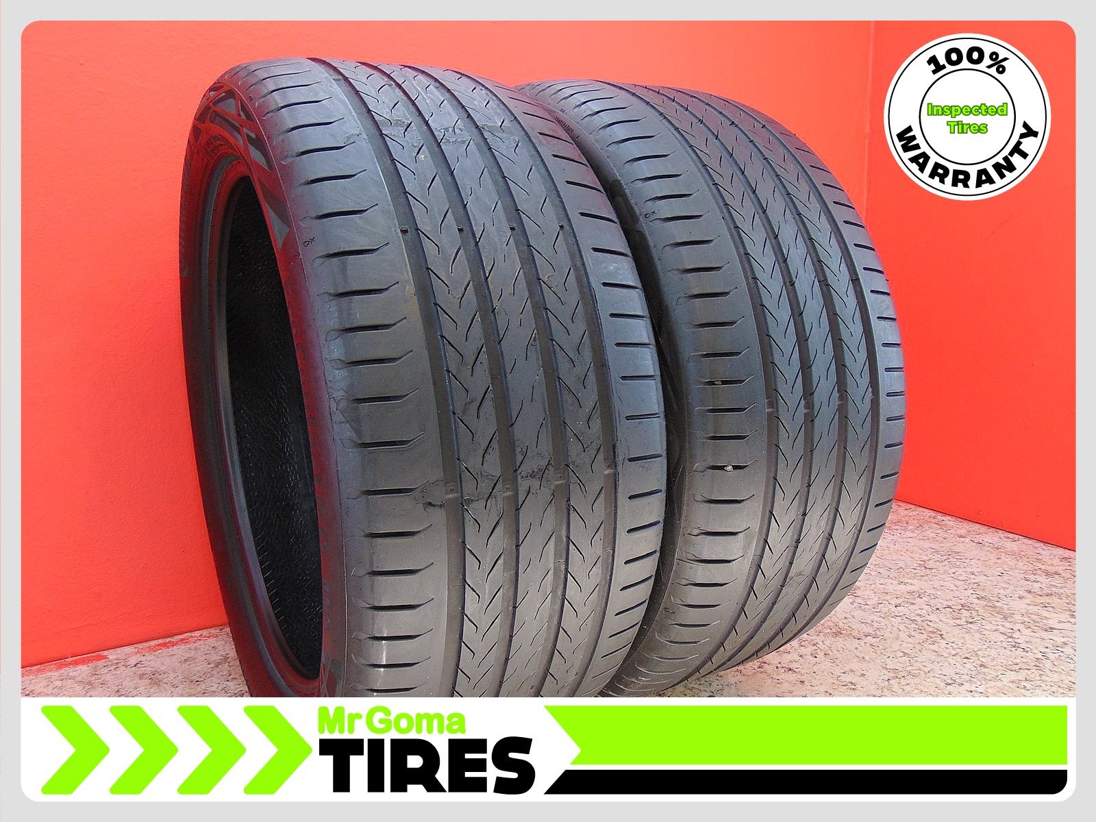 2 CONTINENTAL ECOCONTACT 6 Q MO XL 285/40R20 USED TIRES 6.8/32 TREAD 2854020