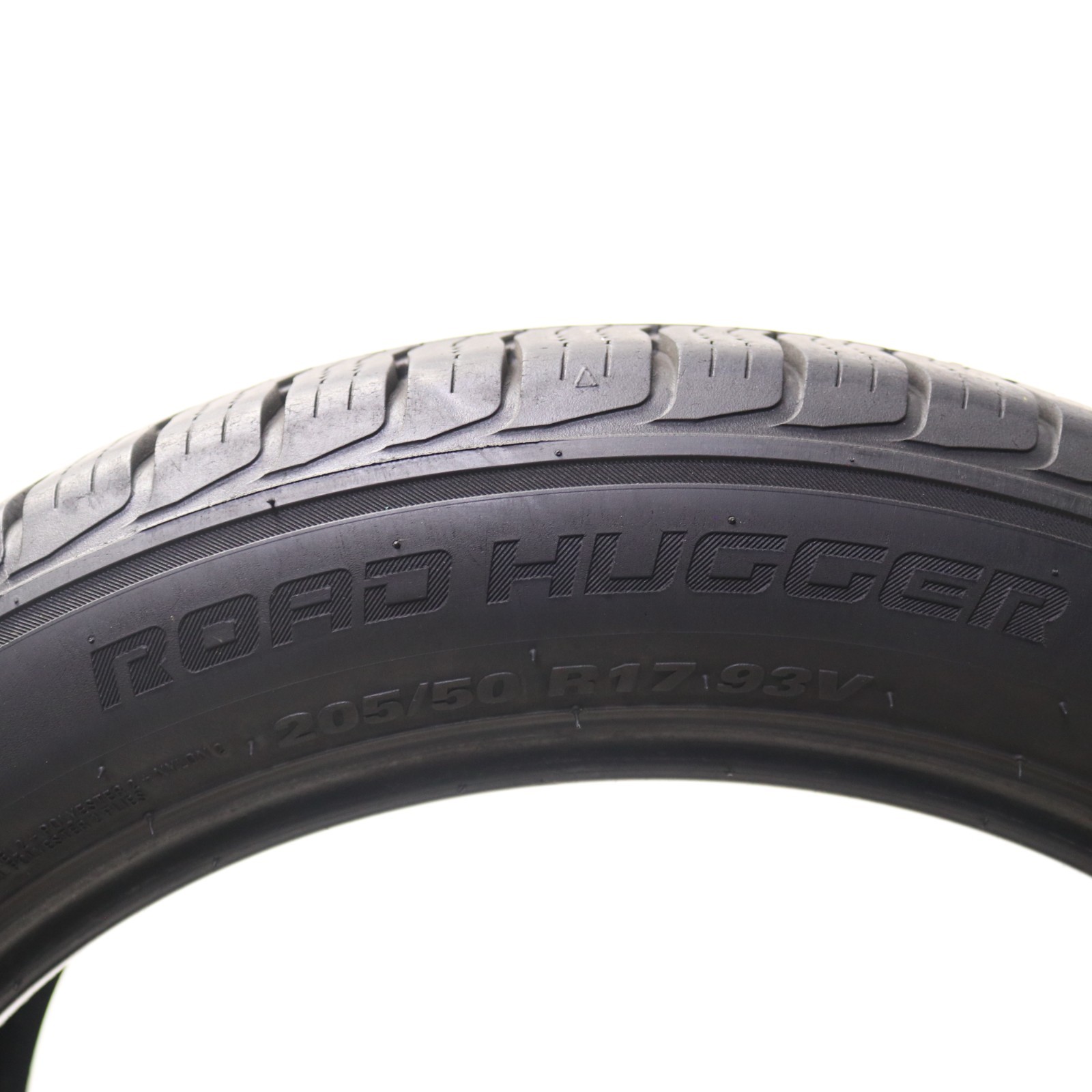 Set of 2 Used 205/50R17 Road Hugger GTP AS/02 – 93V – 8.5-9.5/32