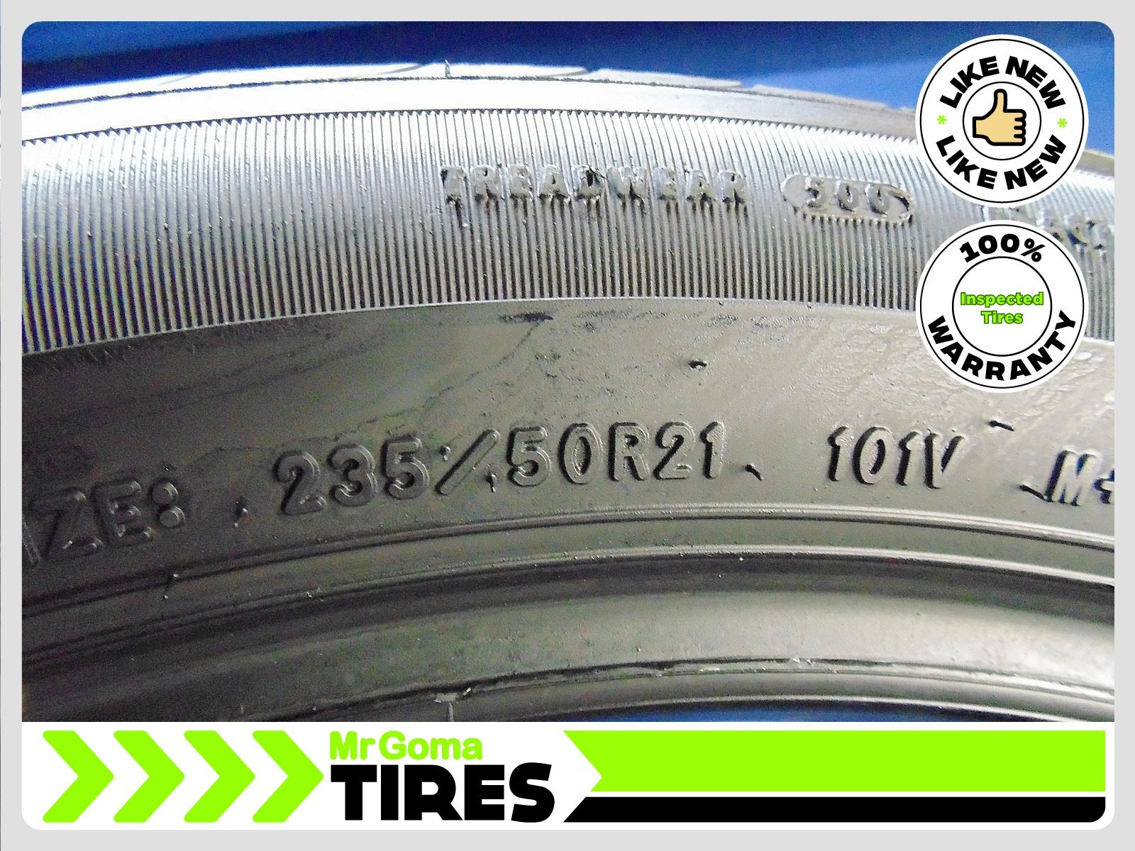 2 GOODYEAR EAGLE TOURING 235/50R21 USED TIRES 8.8/32 TREAD 235/50/21 2355021