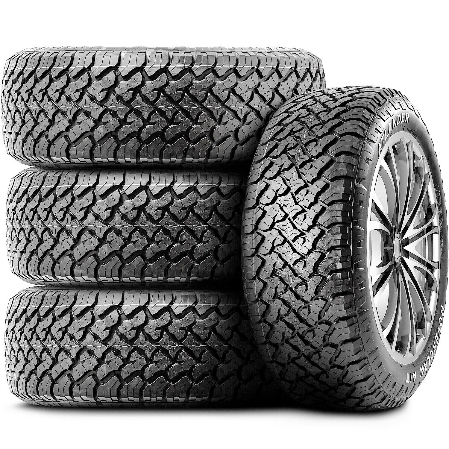 4 Tires Atlander Roverclaw A/T LT 245/75R16 Load E 10 Ply AT All Terrain