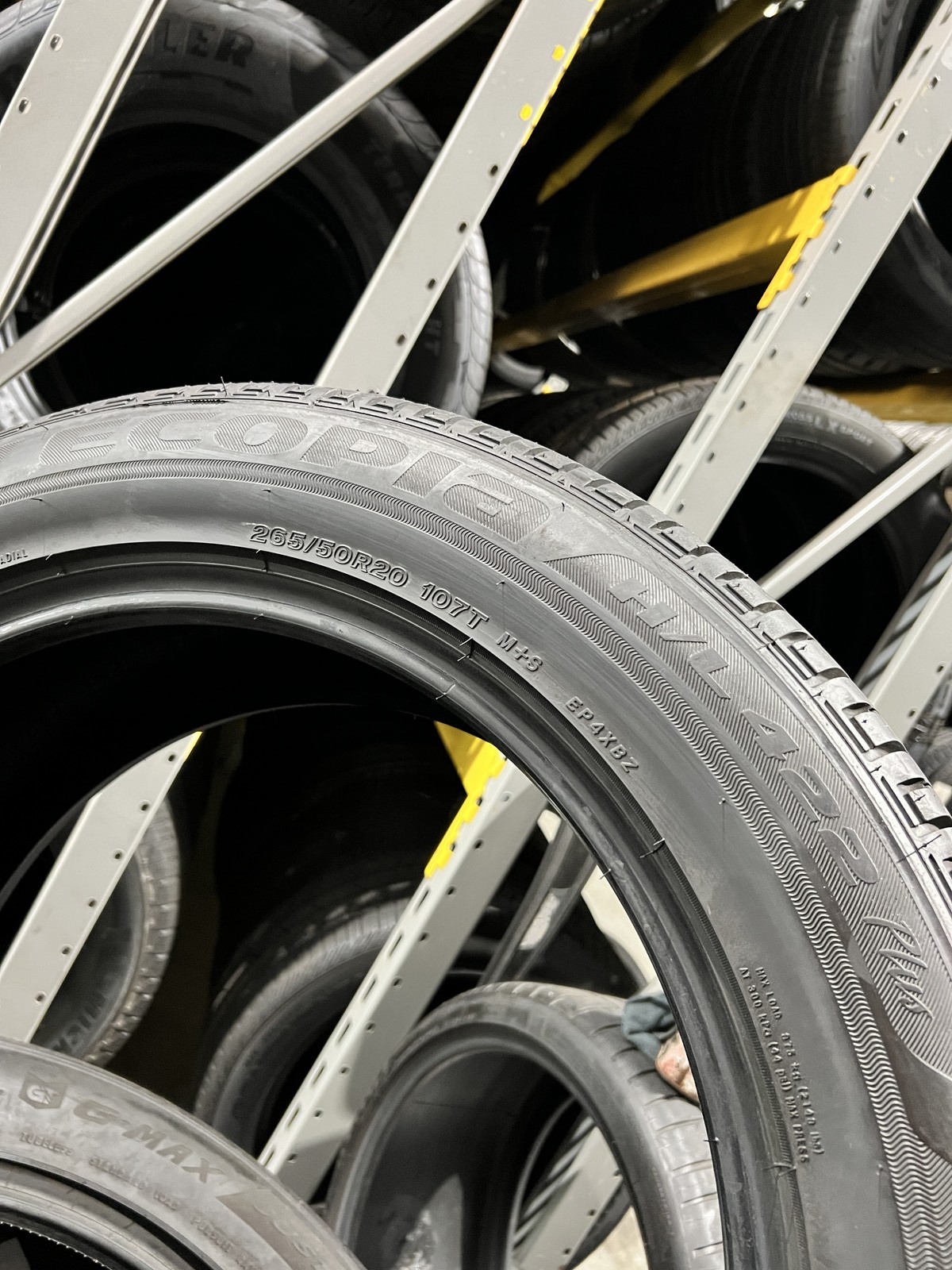 1 Tire Bridgestone Ecopia H/L 422 Plus 265/50R20 107T DOT.5025 9.7532