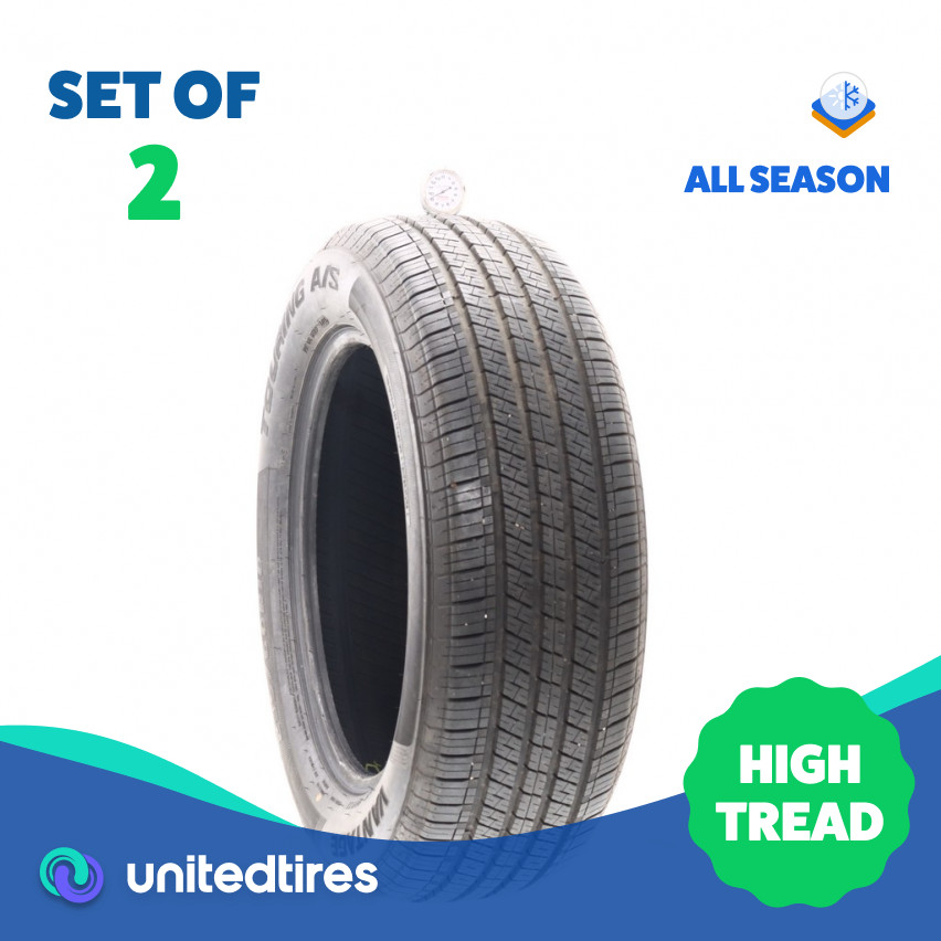 Set of (2) Used 235/60R18 Vantage Touring A/S 107V – 9/32