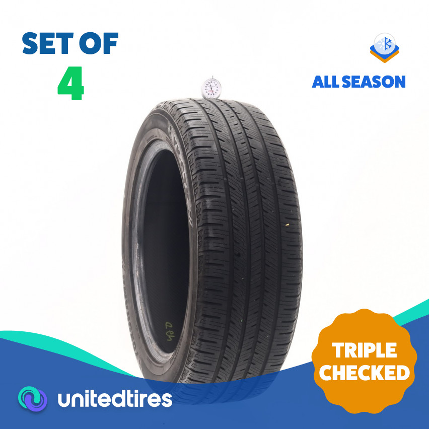 Set of (4) Used 235/55R19 Yokohama YK-CTX 105V – 6-7.5/32