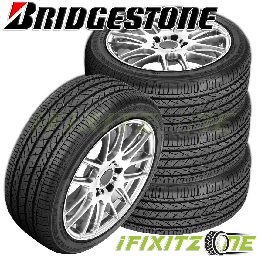 4 Bridgestone POTENZA RE97AS RFT 225/55R17 95V Run Flat High Performance 480AA