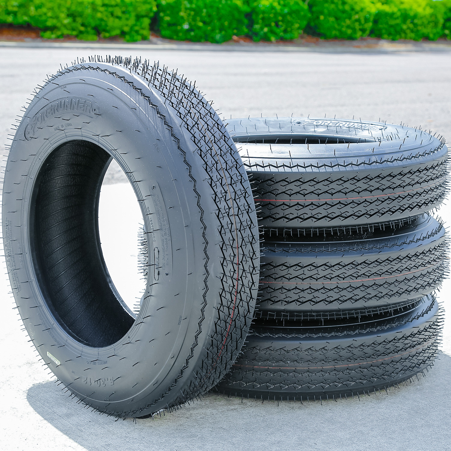 2 Tires Forerunner QH502 ST 5.3-12 Load C 6 Ply Boat Trailer