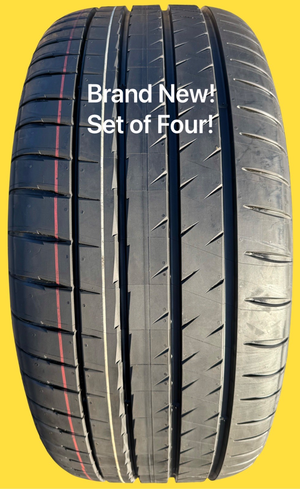 Set of FOUR BRAND NEW 275/45R20 Michelin Pilot Sport EV Noise Canceling Tires