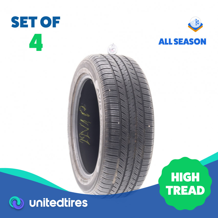 Set of (4) Used 225/55R18 Yokohama Avid Ascend LX 98H – 9.5-10/32