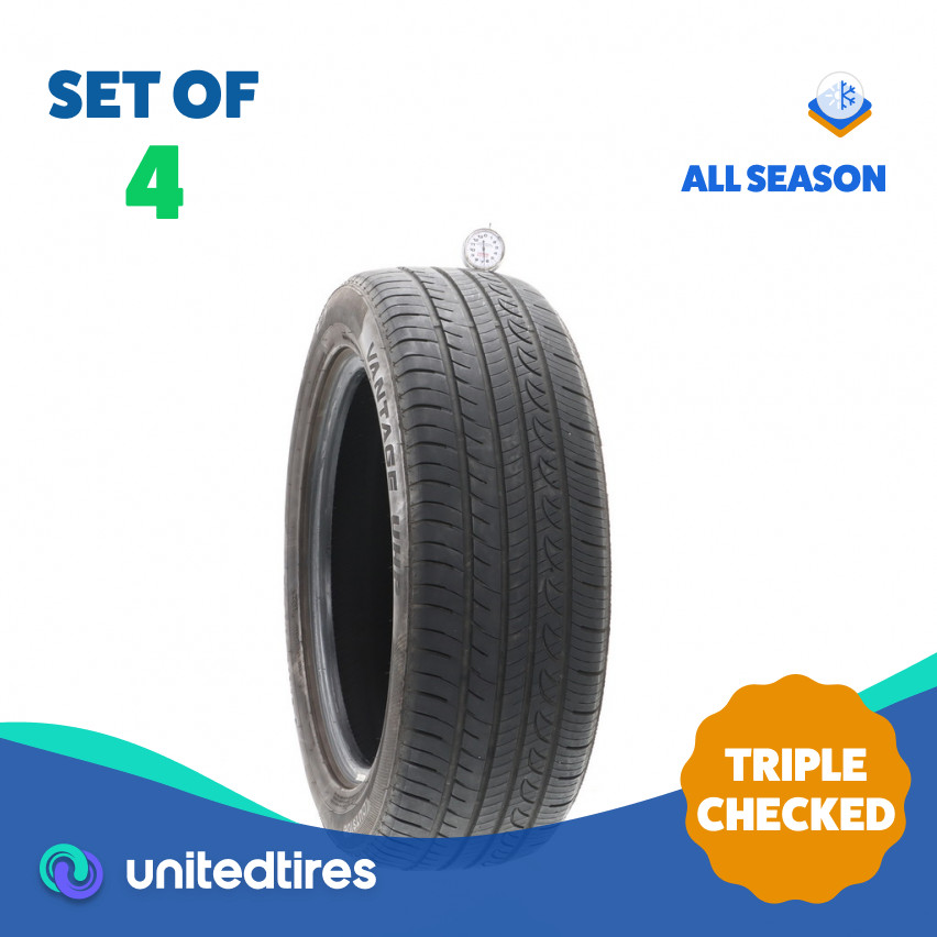 Set of (4) Used 225/55R18 Vantage UHP 98V – 6.5-8.5/32