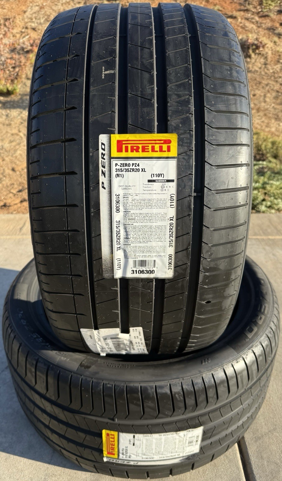 TWO BRAND NEW 315/35ZR20 (110Y) Pirelli P Zero PZ4 N1 Spec Porsche Tires 3153520