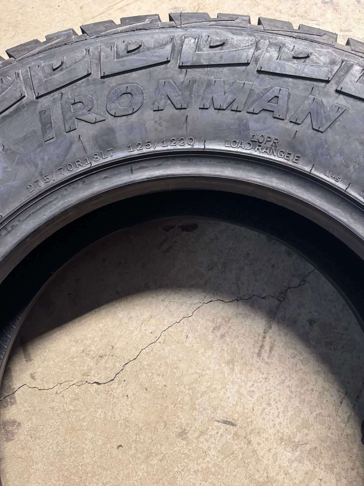 NOS IRONMAN ALL COUNTRY A/T BSW LT 275 70 18 125/122Q 10PLY ALL TERRAIN TIRE 932