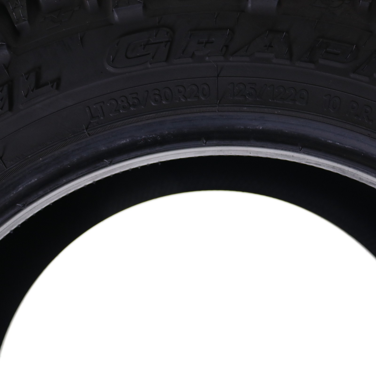 Used LT 285/60R20 Nitto Trail Grappler M/T – 125/122Q – 12/32 No Repairs