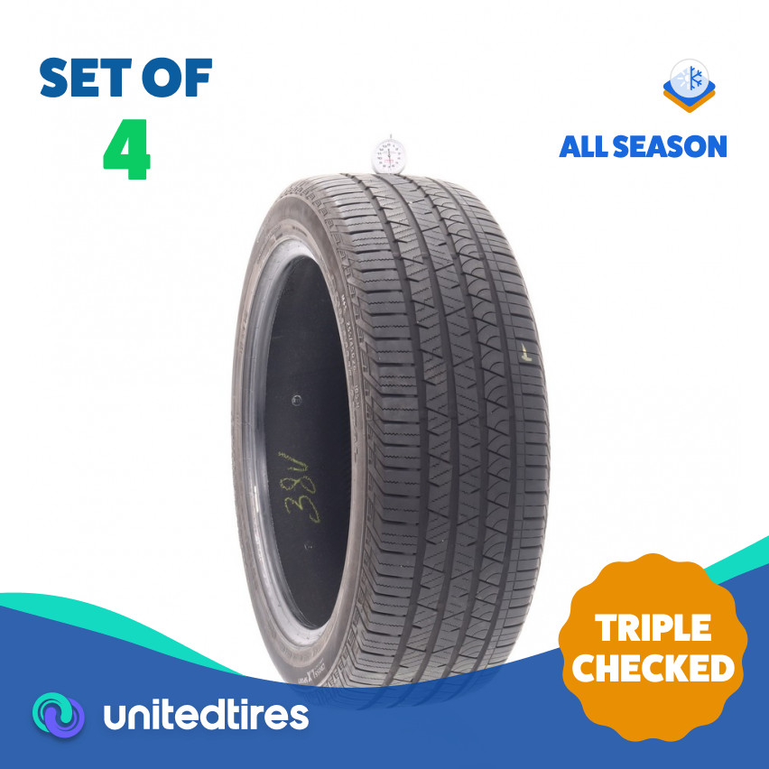 Set of (4) Used 255/45R20 Continental CrossContact LX Sport VOL 105H – 6.5-7/32