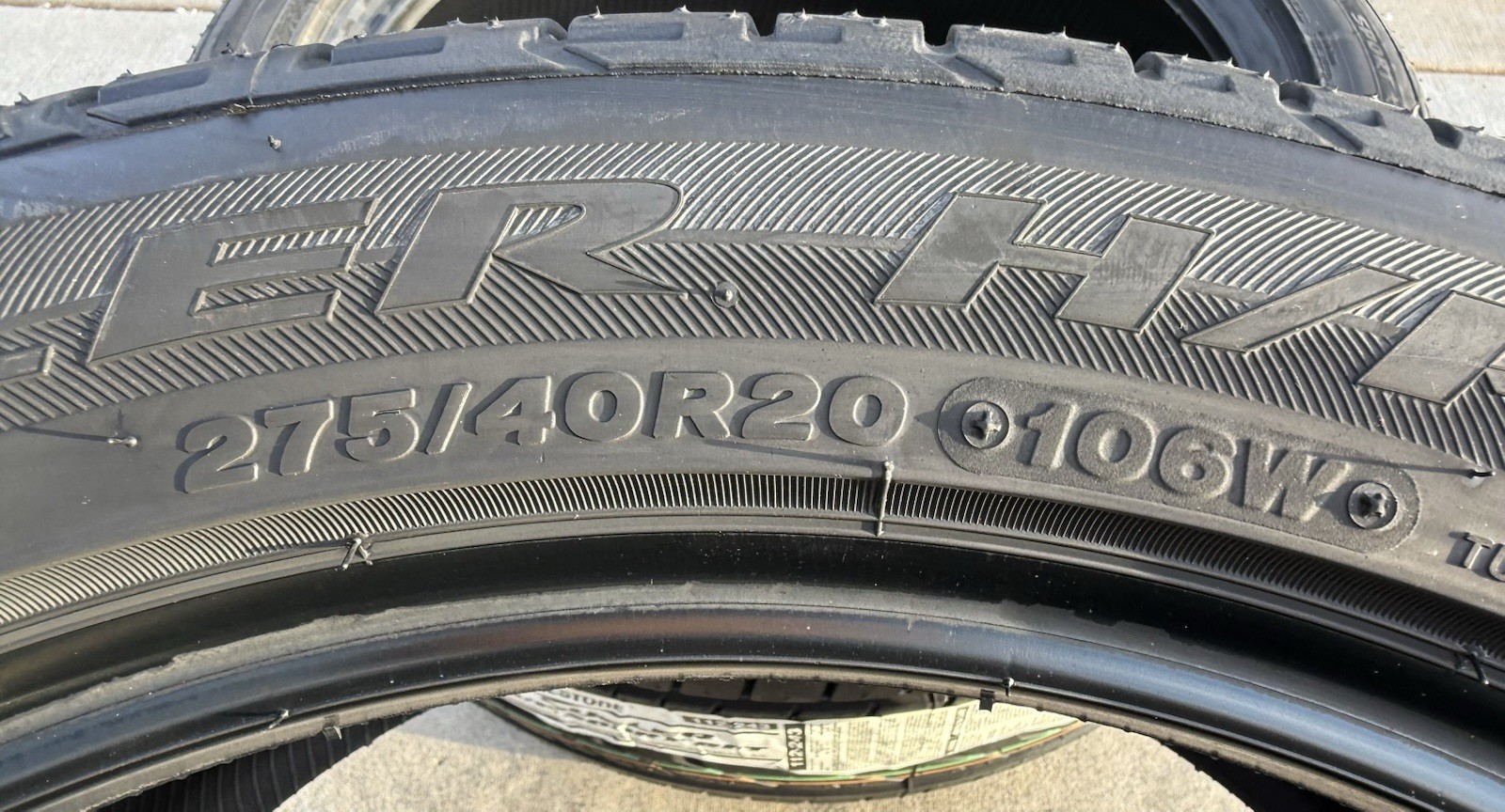 4X NEW Bridgestone Dueler H/P Sport RFT BMW Run Flat 2X 275/40R20 & 2X 315/35R0