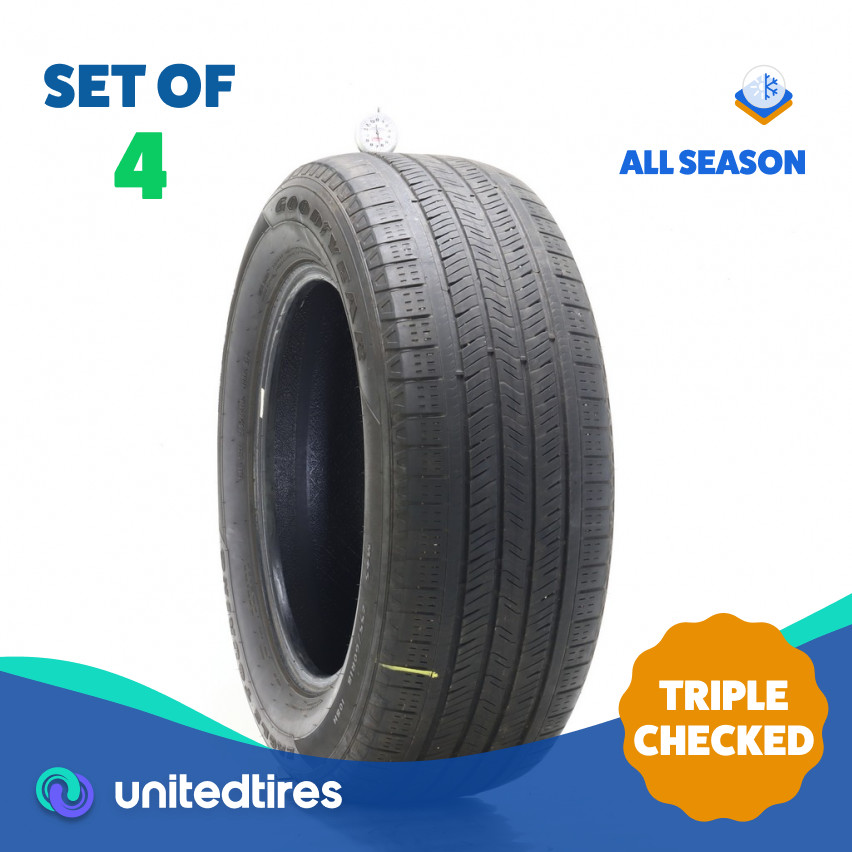 Set of (4) Used 255/60R18 Goodyear Eagle Touring 108H – 6.5-8.5/32 (18J7X)