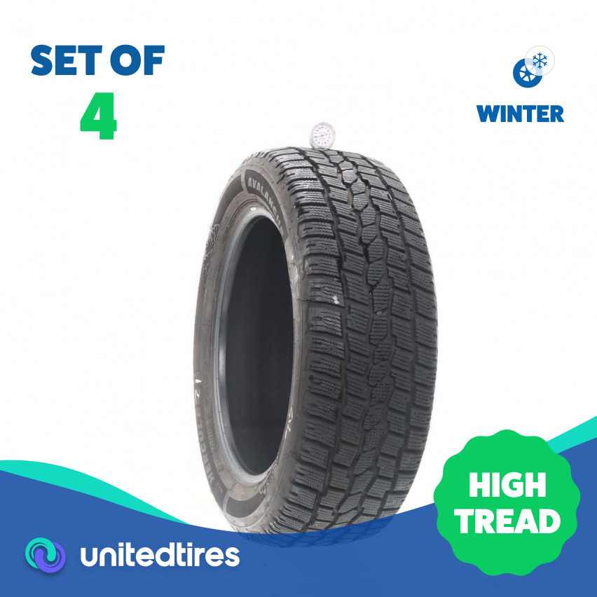 Set of (4) Used 245/55R19 Hercules Avalanche XUV 103T – 9.5-11/32