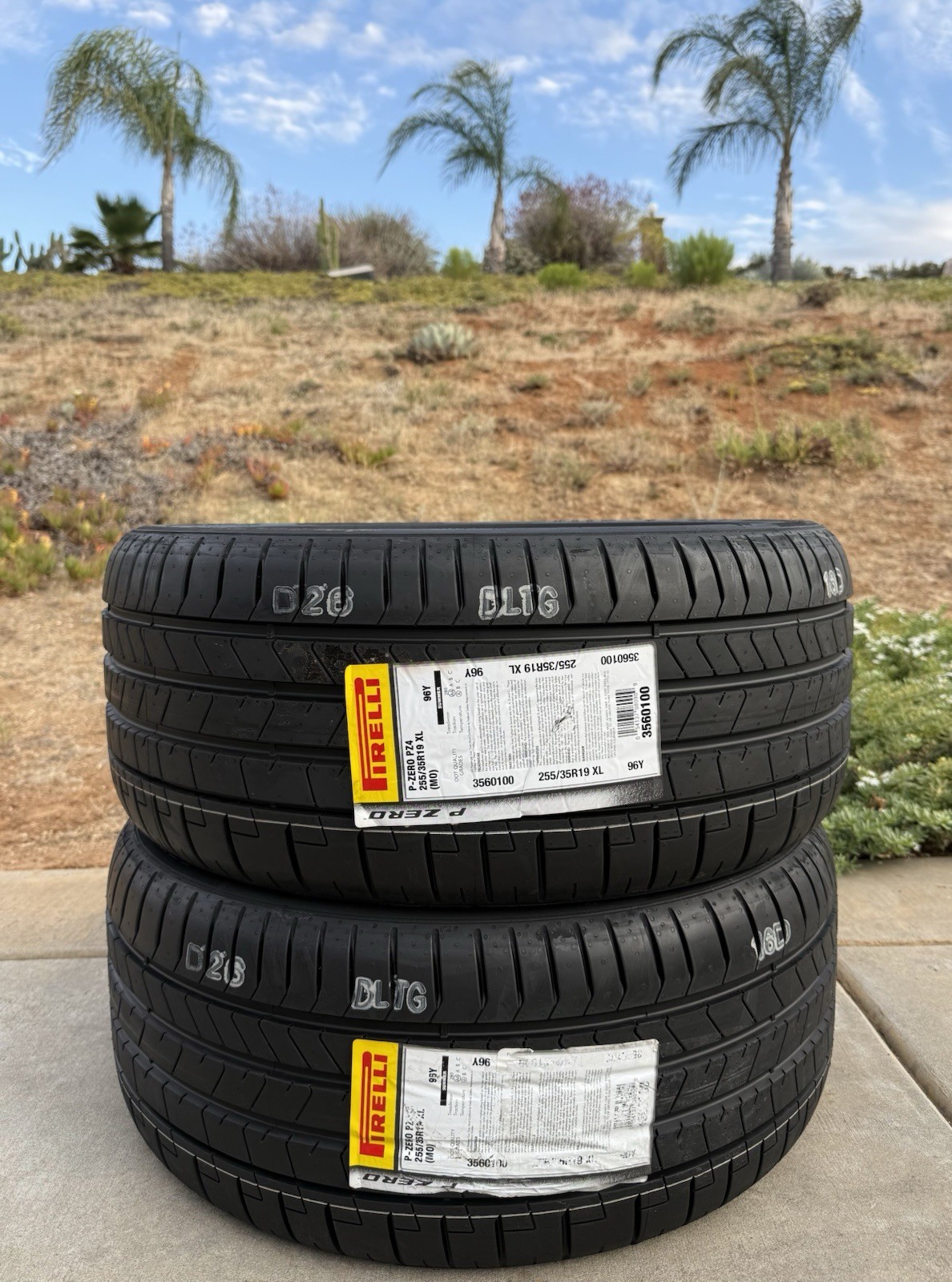 TWO BRAND NEW 255/35R19 96Y Pirelli P Zero PZ4 Sport Tires Like Michelin 4S