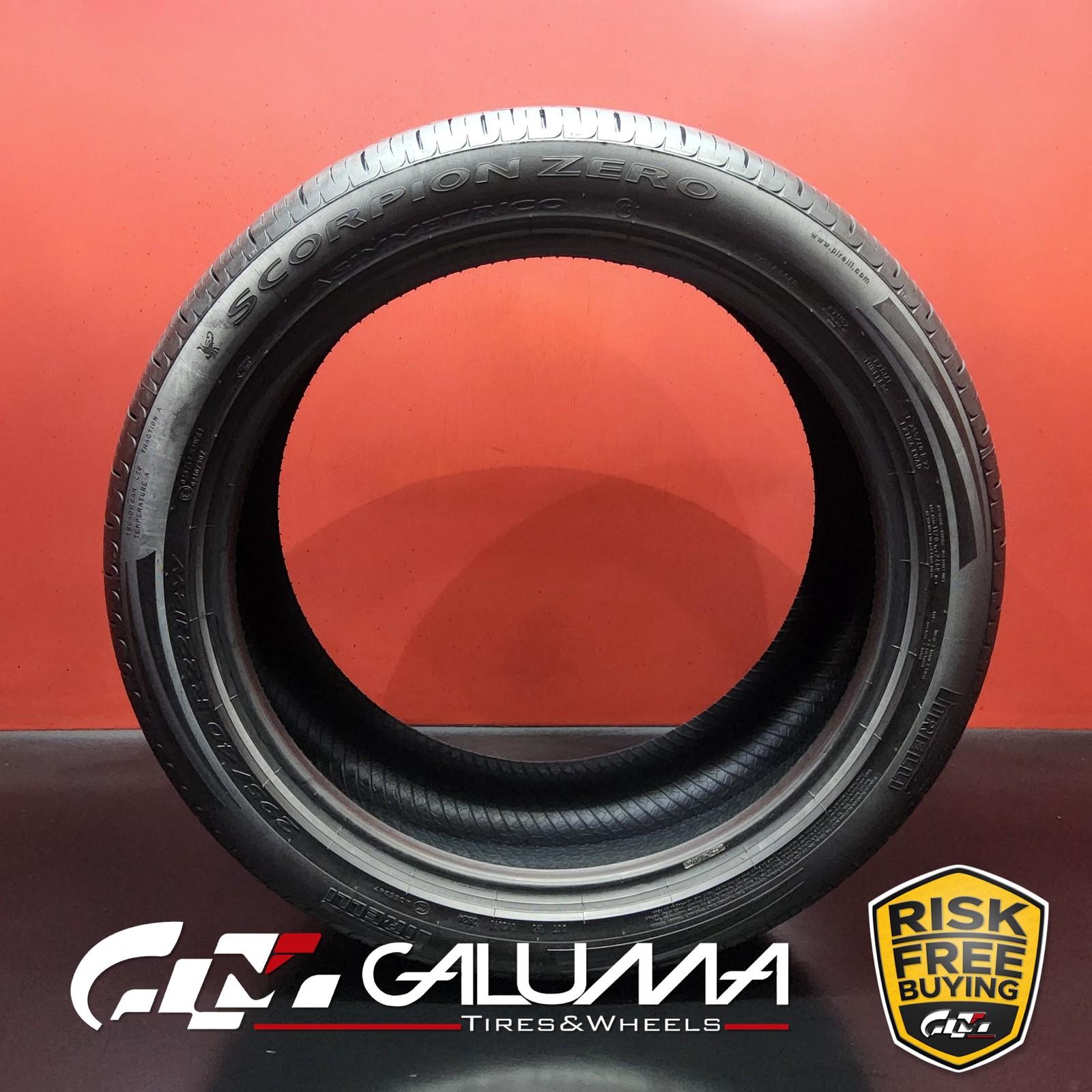 1 Tire LikeNEW Pirelli Scorpion Zero Asimmetrico MO1 295/40R22 No Repairs 95989