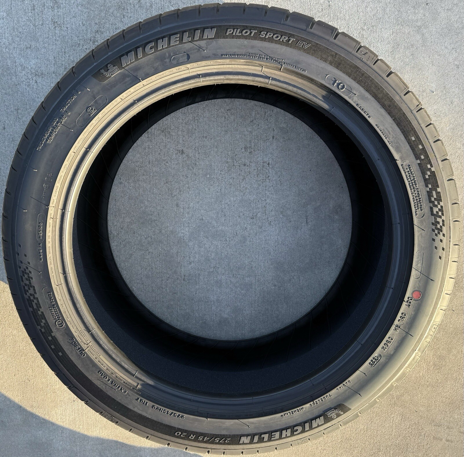 Set of FOUR BRAND NEW 275/45R20 Michelin Pilot Sport EV Noise Canceling Tires