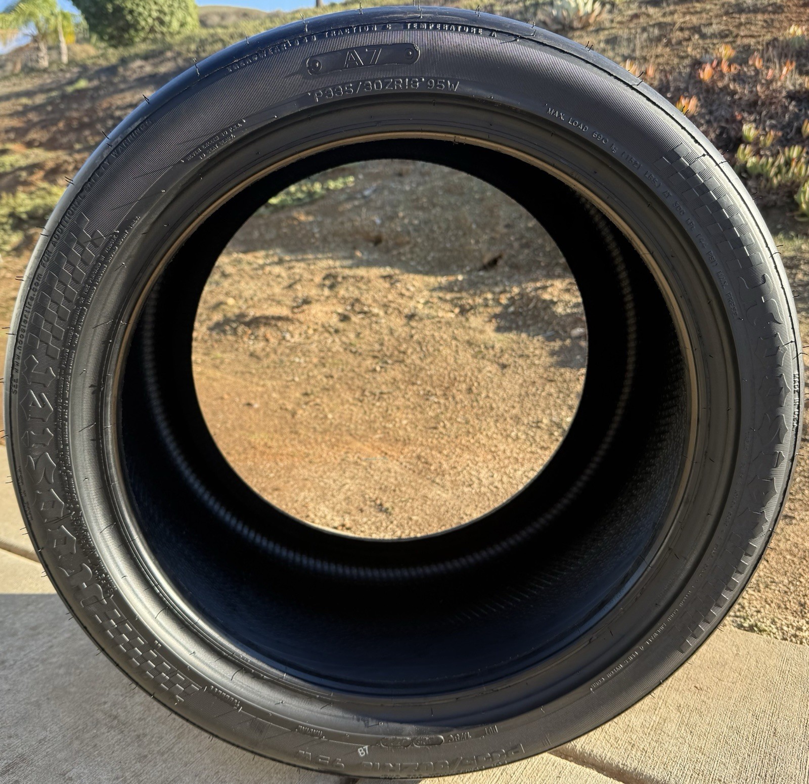 Set of TWO BRAND NEW 335/30ZR18 95W Hoosier A7 Racing Tires Slicks P335/30ZR18