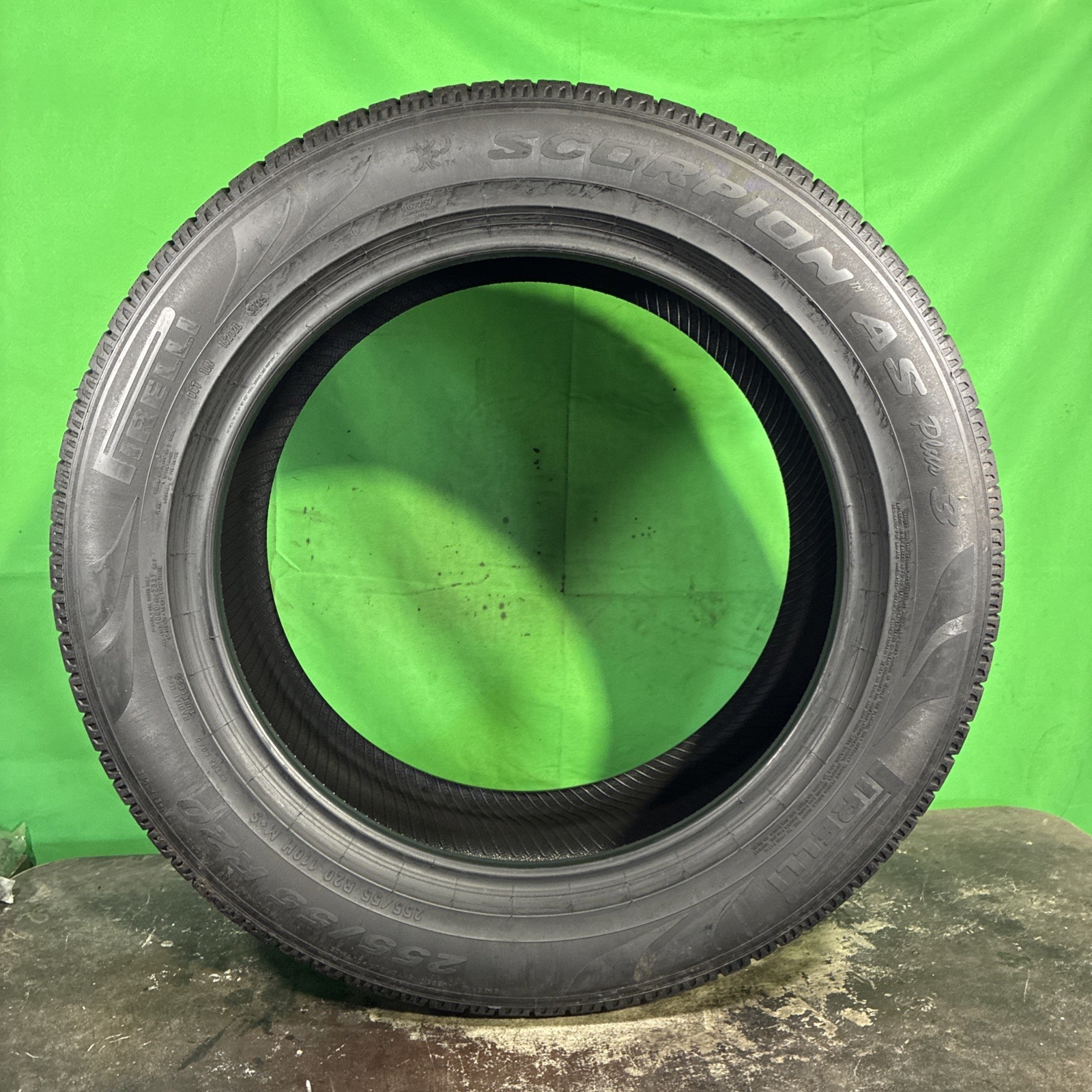 Single,Used- 255/55R20 Pirelli Scorpion As 110H 10/32 Dot 3725