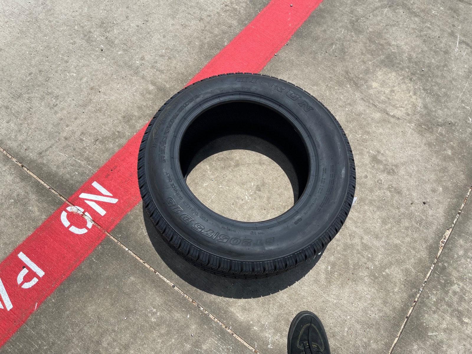 (1) 205/75/15 HI-RUN H-180 tire ST 205/75R15 LT 6 ply LR C 101M trailer NEW
