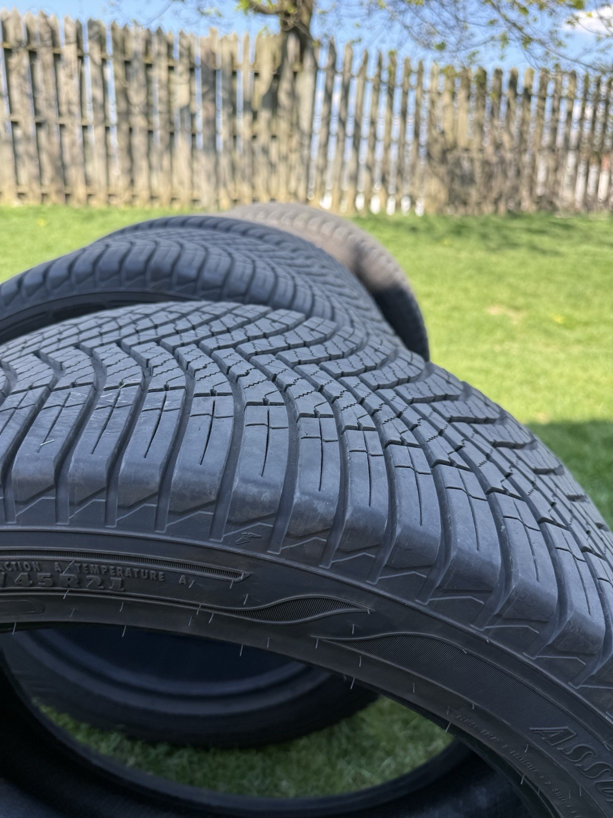 Goodyear 285/45R21 Tires Set of 4 – Used Only 15 Days – 80% Tread – With Invoice