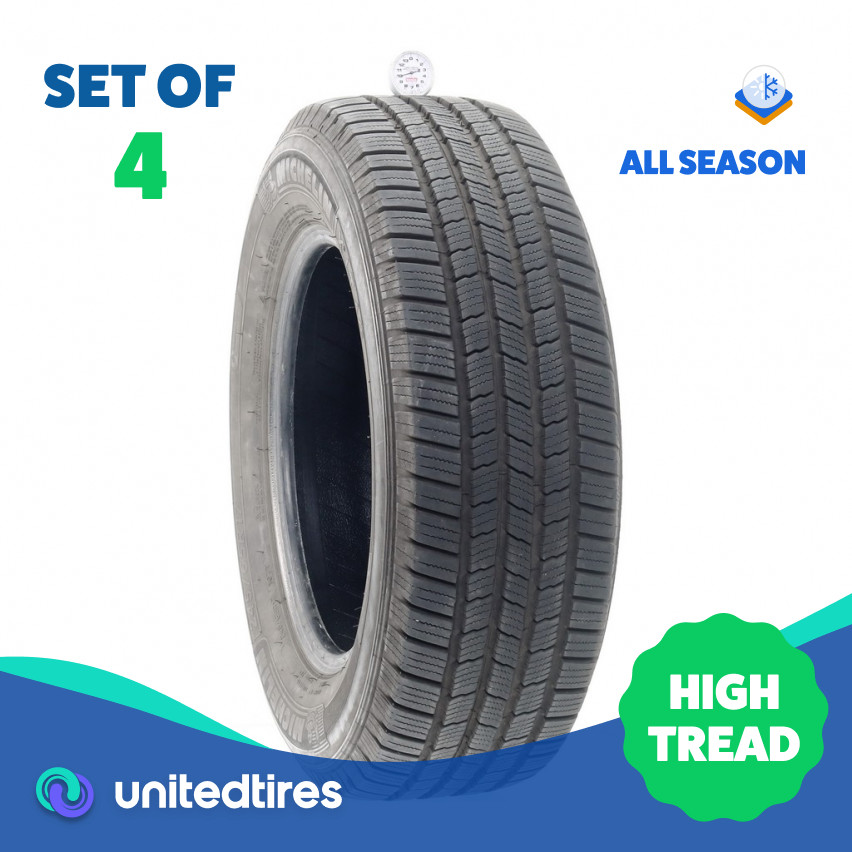 Set of (4) Used 245/65R17 Michelin X LT A/S 107T – 9.5-11/32