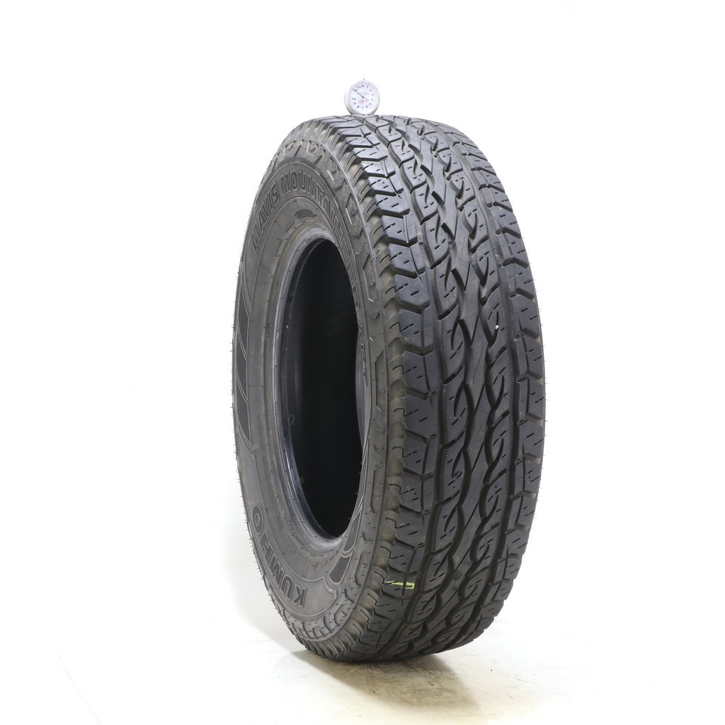 Set of (4) Used LT 245/75R17 Kumho Mavis Mountaineer APT 121/118R – 9.5-11.5/32