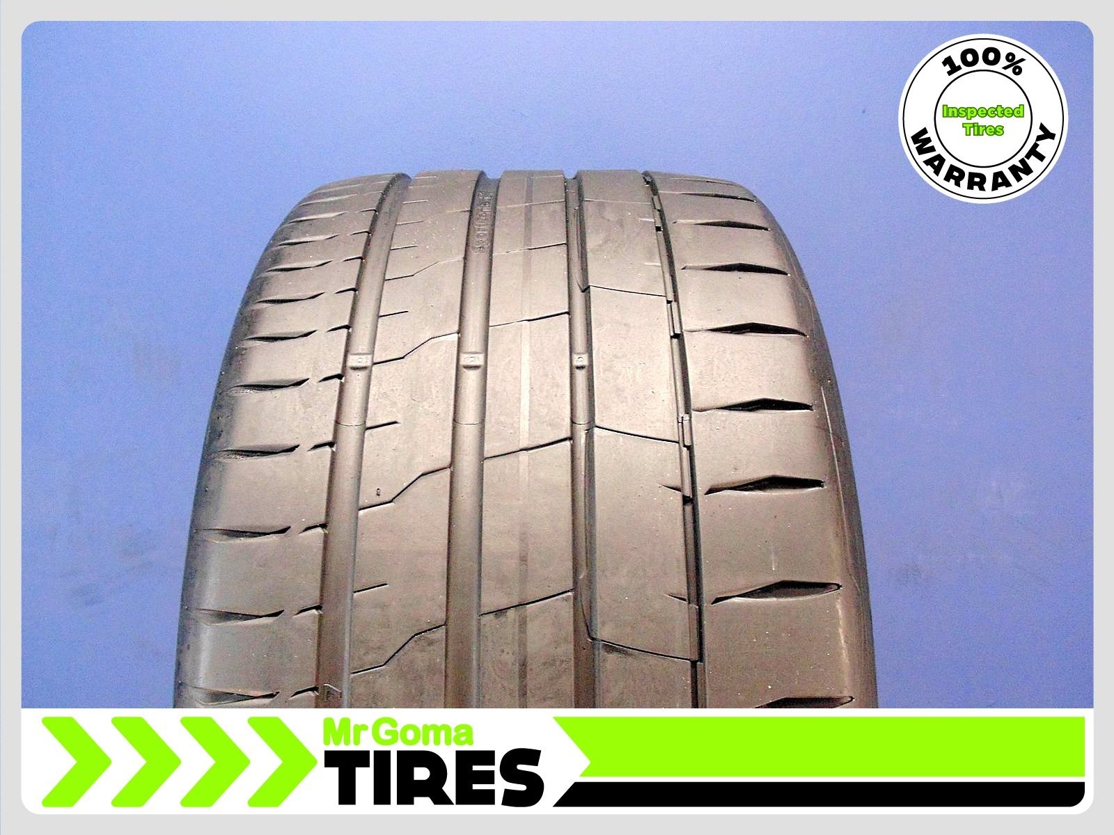 1 CONTINENTAL SPORTCONTACT 7 XL 285/40R20 USED TIRE 7.3/32 TREAD 108Y 2854020
