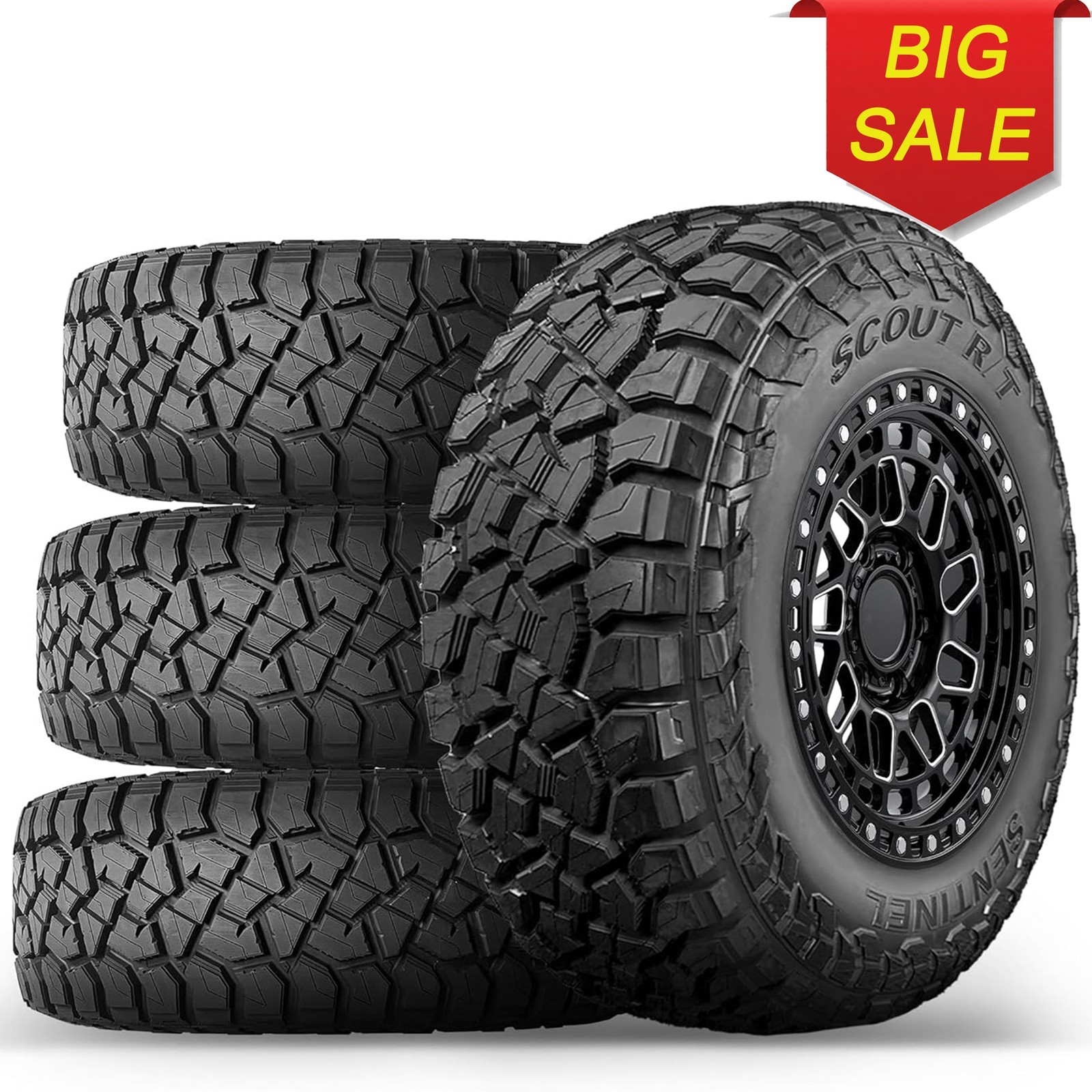 Set of 4 Sentinel SCOUT RT LT275/65R20 126Q 10PR Rugged Terrain SUV Truck Tires