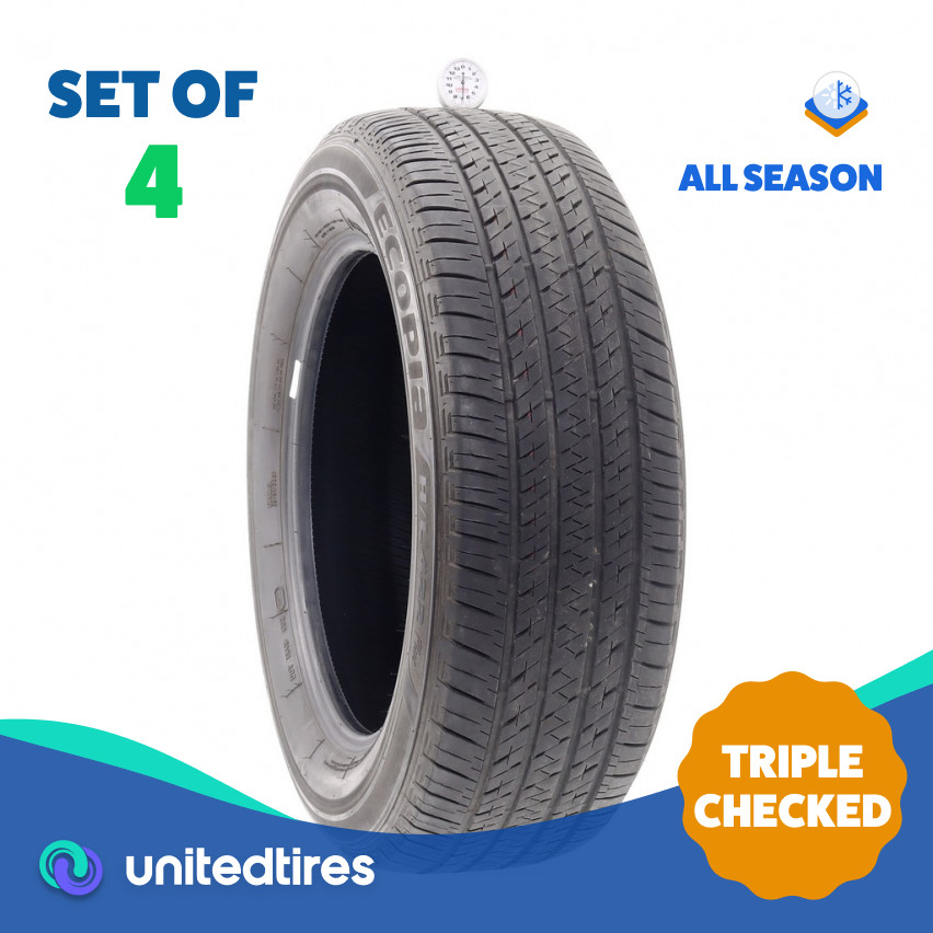 Set of (4) Used 235/60R18 Bridgestone Ecopia H/L 422 Plus 103H – 7-8.5/32