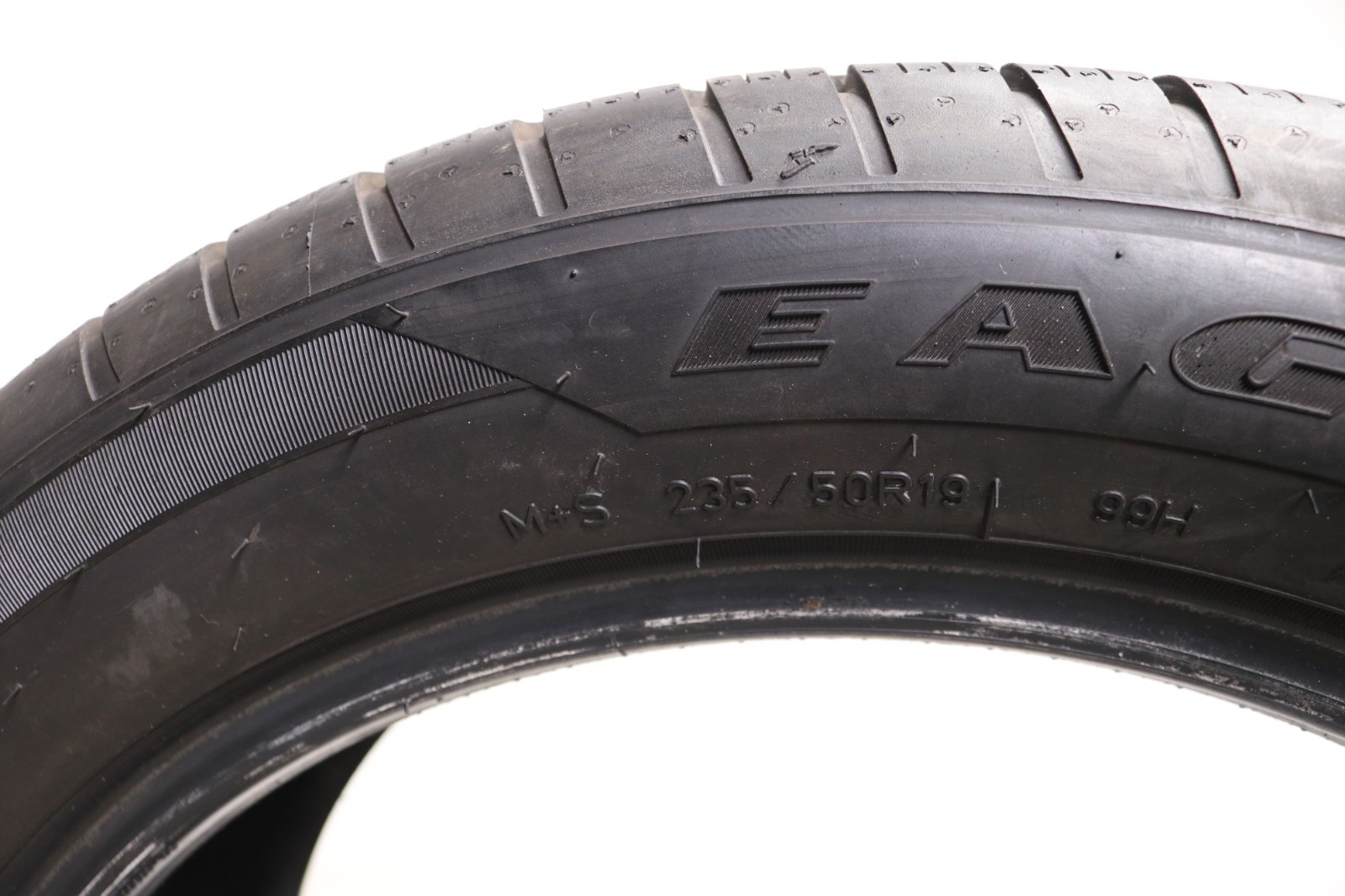 Set of 4 Used 235/50R19 Goodyear Eagle Sport AO – 99H – 9-10/32