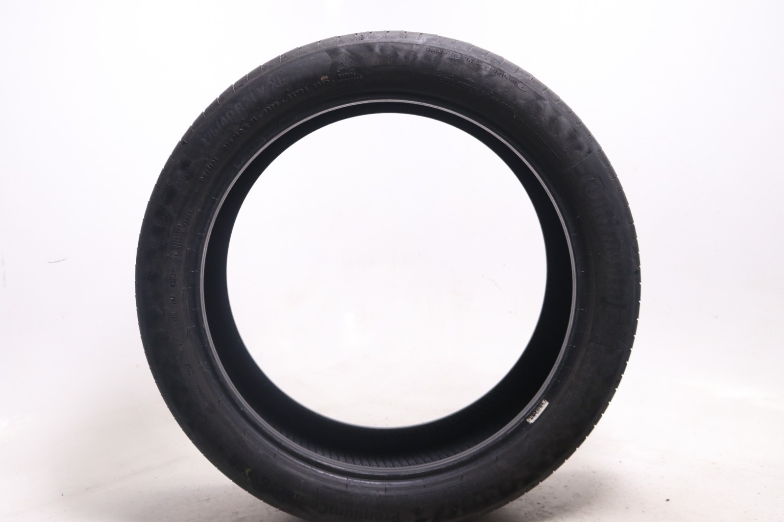 Set of 2 Used 275/40R21 Continental PremiumContact 6 SSR – 107Y – 6.5-7/32