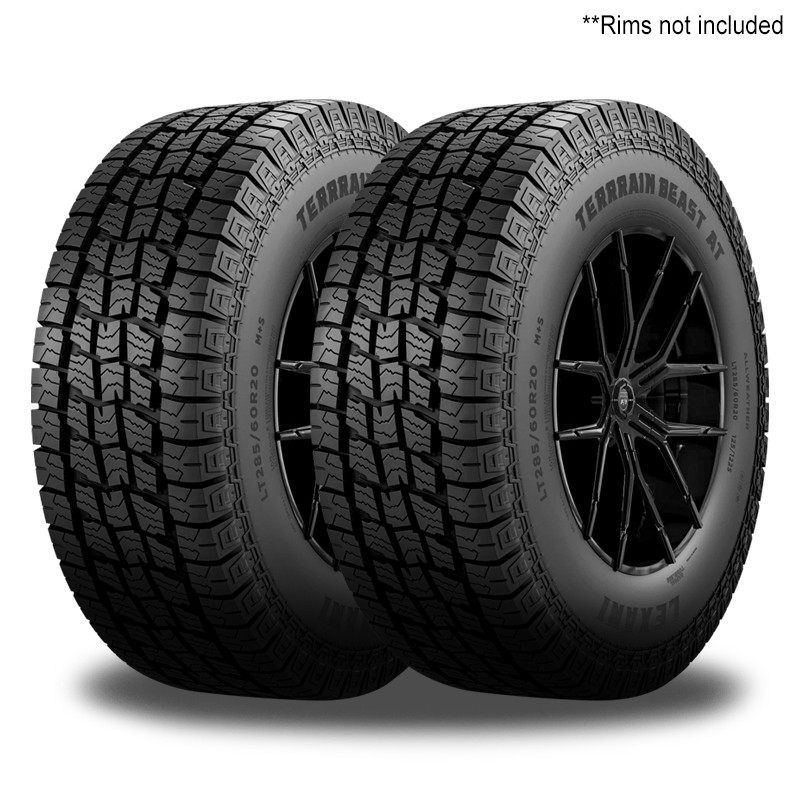 2 Lexani Terrain Beast AT LT235/75R15 110/107S All Terrain 50K Warranty 8 PLY