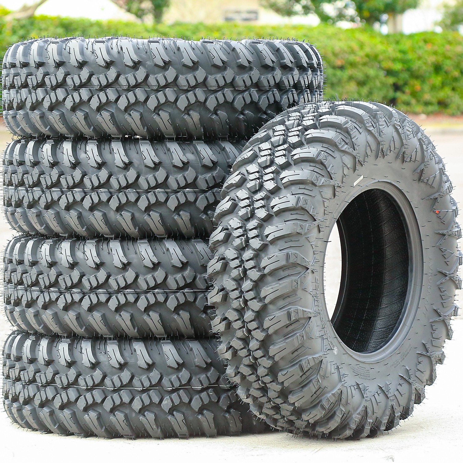 2 Forerunner Aurora A/T 25×10.00R12 25x10R12 67J 8 Ply All Terrain ATV UTV Tires