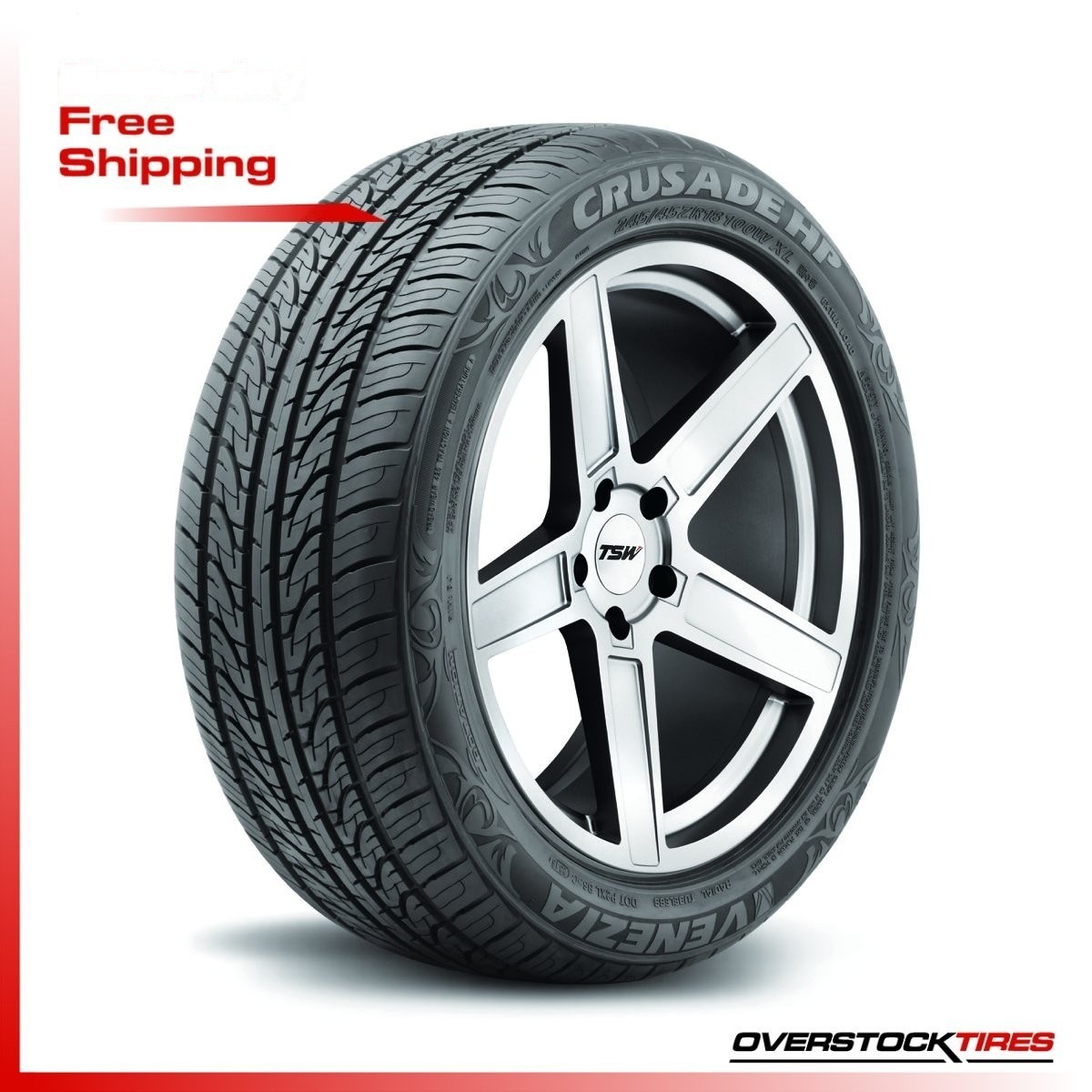 1 NEW 215/55ZR17 Venezia Crusade HP 98W (DOT:0522) Tire 215 55 ZR17