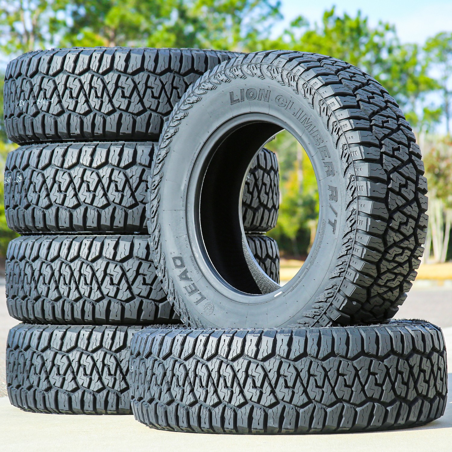 4 Leao Lion Climber R/T 33X12.50R22 114Q F 12 Ply Tires 50k Mi Warranty
