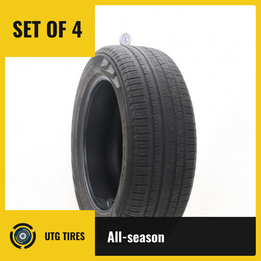 Set of (4) Used 275/55R21 Pirelli Scorpion Verde RIV ELECT 116H – 6-8/32