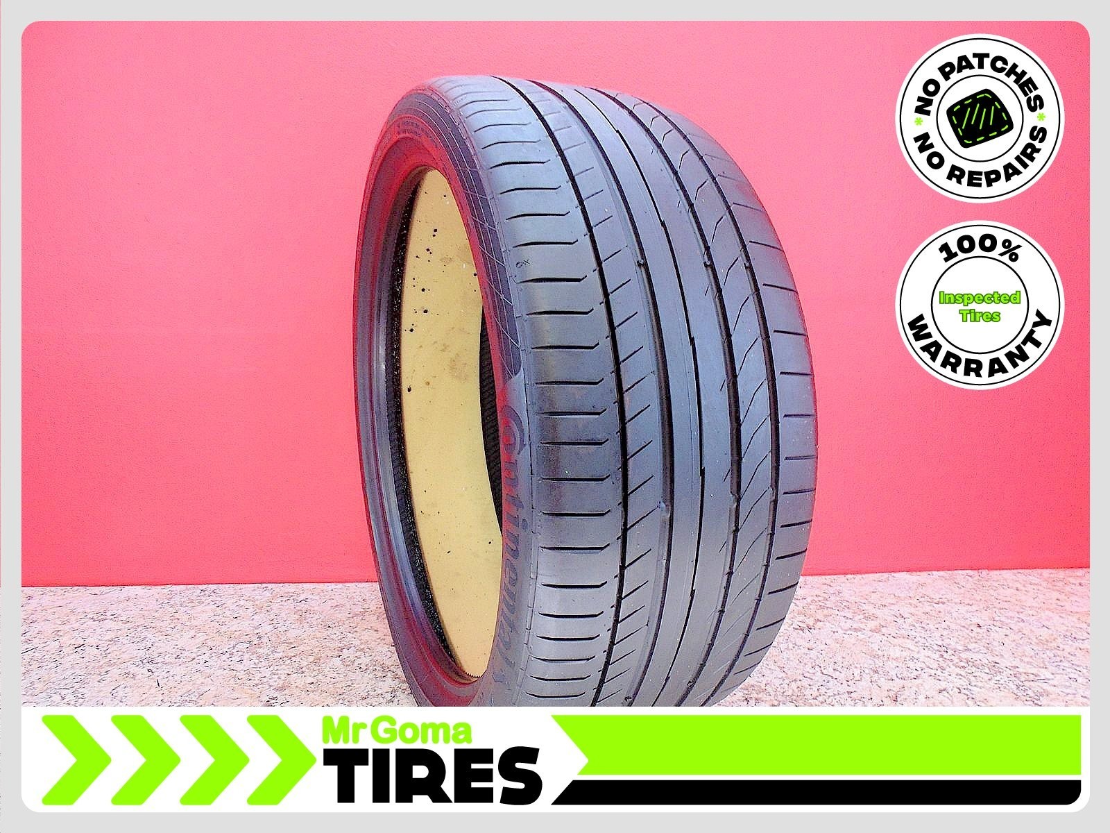 1 CONTINENTAL CONTISPORTCONTACT 5P T0 XL 265/35ZR21 USED TIRES 101Y 2653521